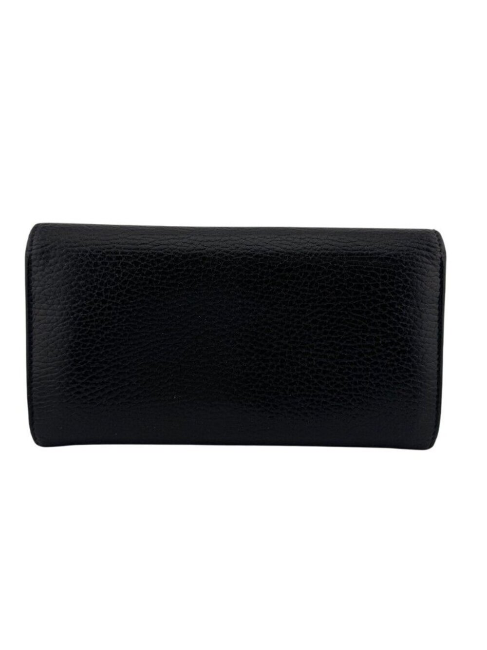 Gucci Continental Wallet GG Marmont Leather Black